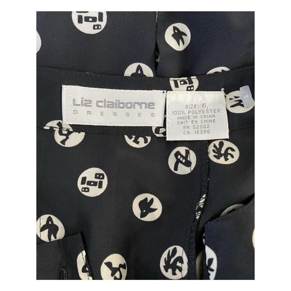 Vtg. Deadstock Liz Claiborne Sz 6 Button Perma pleat Midi LS Btn Pockets Dress - Picture 7 of 8